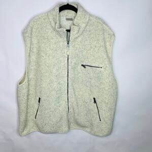 Fieldmaster 3X Sherpa Fleece Vest Natural Full Zip